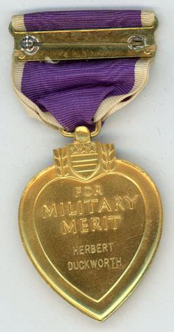 Purple Heart, Herbert Duckworth – Floyd's Medals