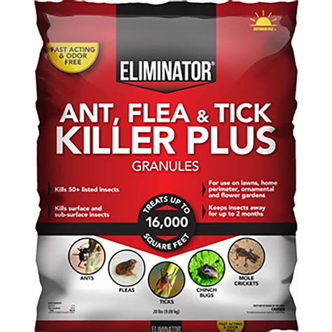 Eliminator Ant, Flea and Tick Killer Plus Outdoor, Yard Granules, 20 Pounds - Walmart.com