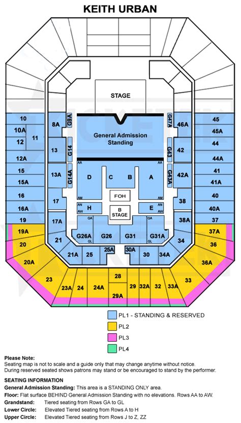 Brisbane Entertainment Centre Seating Map