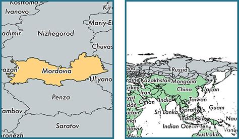 Mordovia republic, Russia / Map of Mordovia, RU / Where is Mordovia ...