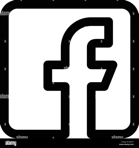 Facebook logo Black and White Stock Photos & Images - Alamy