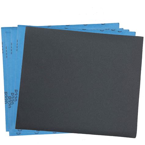 30PCS 320 Grit Dry Wet Sandpaper Sheets, 9 x 11" Silicon Carbide ...