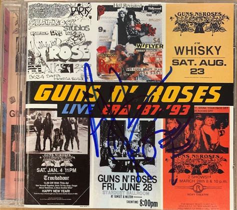 Guns N Roses Live Era '87'93 Double CD Hand Signed | Etsy