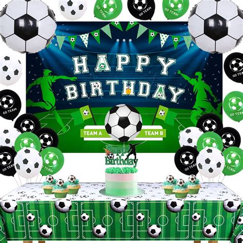 Soccer Birthday Party Football Birthday Party Decorations Soccer Table ...