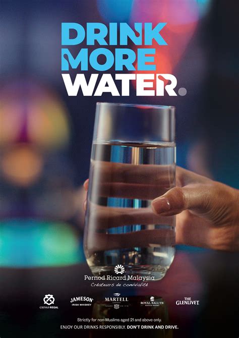 'Drink More Water': Pernod Ricard reminds you to load up on H20 when ...