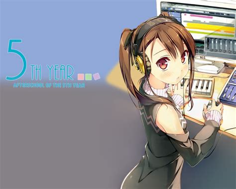 anime, Anime Girls, Detached Sleeves, Headphones Wallpapers HD ...