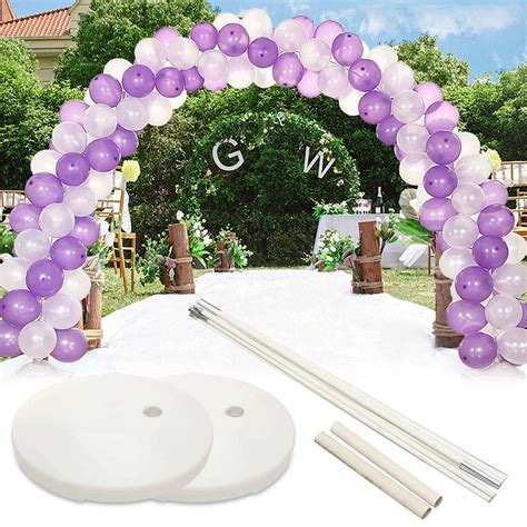 Large Balloon Arch Kit Set Birthday Party Wedding DIY Decoration Balloons Stand and Base Column ...