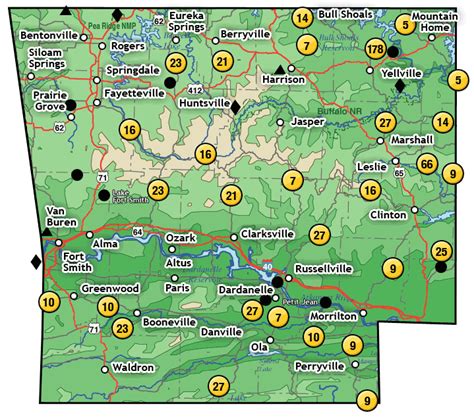 North west Arkansas map | Arkansas, Lake, Map