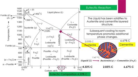 Eutectic Reaction |Iron Cementite Phase Diagram Part 3| Heat Treatment Lecture1| Invariant ...