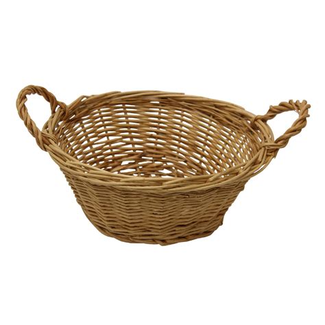 Round Willow Basket | JVL Homeware Solutions