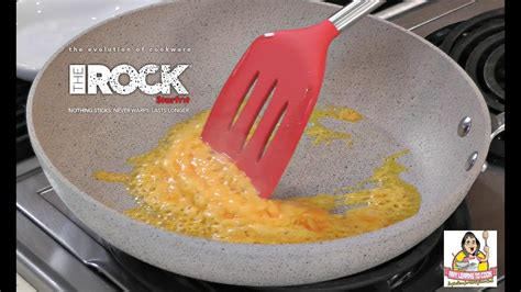 The Rock Cookware 11" Fry Pan by Starfrit ~ Test and Review ~ Amy Learns to Cook - YouTube