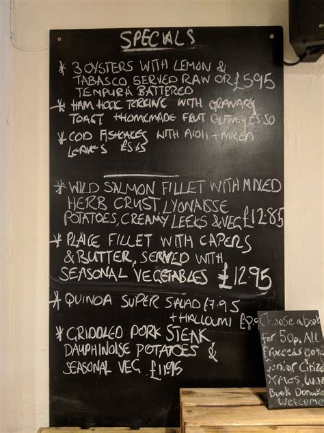 Menu at The Shoulder of Mutton pub & bar, Blofield