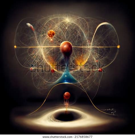 Modern Abstract Illustration Quantum Physics Stock Illustration 2176858677 | Shutterstock