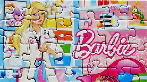 Barbie Jigsaw Puzzle Games Rompecabezas Para Niños Kids Learning Toys Pieces Puzzle Girl - YouTube