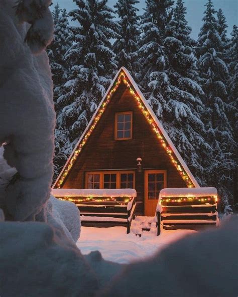 Merry christmas with this beautiful cozy cabin in the deepest snowy ...