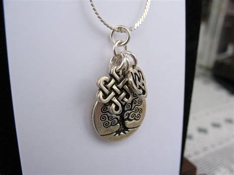 Celtic Tree of Life Necklace Celtic Tree of Life Charm, Celtic Eternity ...