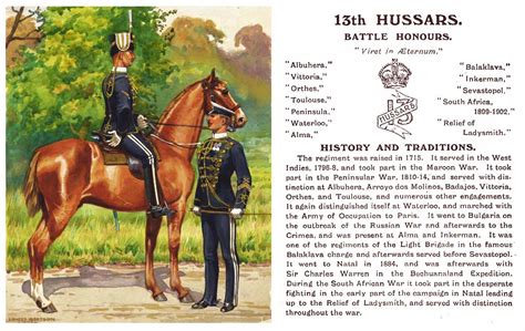 13th Hussars British Army Uniform, British Uniforms, English Army, Military Cards, Hussar, Great ...