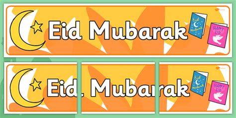 👉 Eid Mubarak Banner Printable | Display - Primary Resources