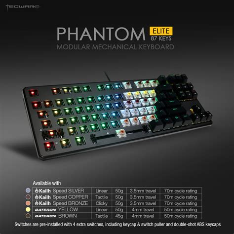 Tecware Phantom Elite TKL Mechanical RGB Keyboard