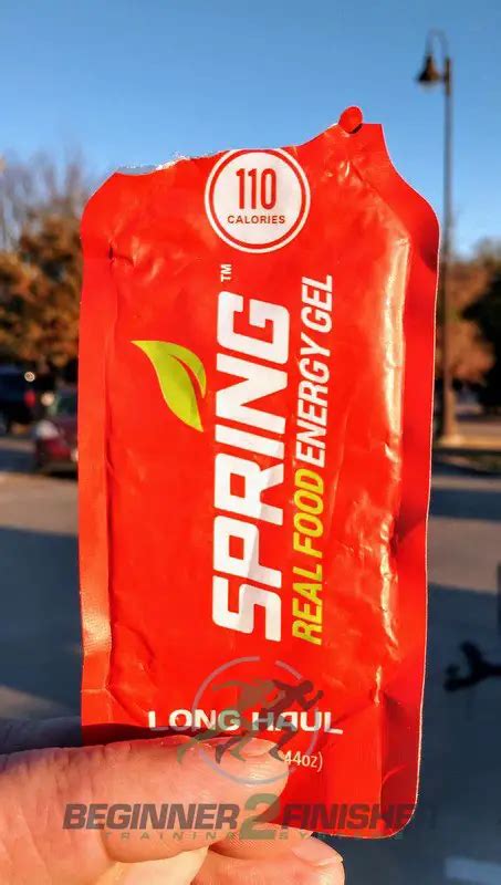 Spring Energy Gel Review - Half Marathon For Beginners