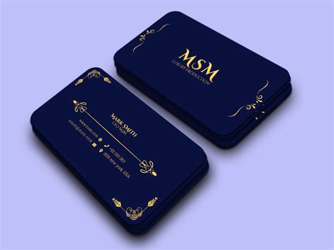 Luxury premium business card design by Ramim on Dribbble