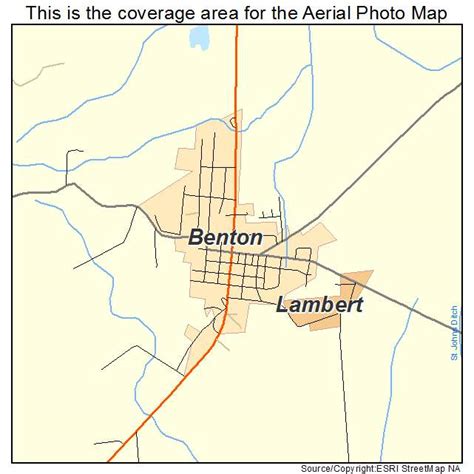 Aerial Photography Map of Benton, MO Missouri