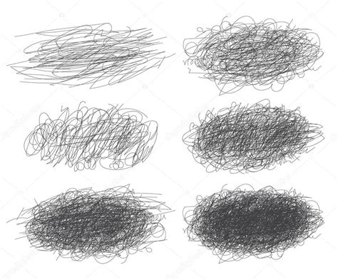 Lines of hand drawn textures, scribbles for your design — Stock Vector ...