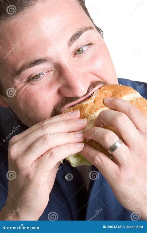 Man Eating Burger Royalty Free Stock Photos - Image: 2604318