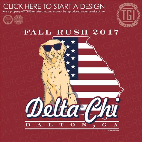 Delta Chi | ΔX | Fall Rush | Fraternity Rush | Rush Shirt | TGI Greek | Greek Apparel | Custom ...