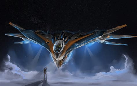 Download Sci Fi Spaceship Movie Guardians Of The Galaxy HD Wallpaper by Victoria Eremina