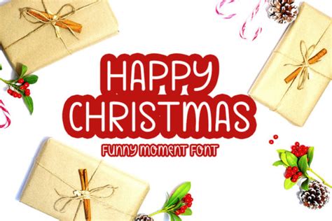 Happy Christmas Font by FL Space · Creative Fabrica