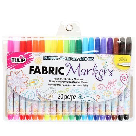 Tulip Fine Tip Fabric Markers - 20pk - Rossdale