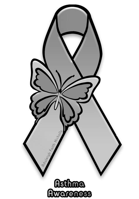 Asthma Awareness Ribbon by AdaleighFaith on DeviantArt