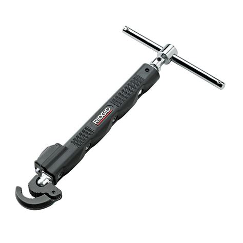 RIDGID 2017 1/2 in. - 1 1/4 in. Telescoping Basin Wrench with LED Light-46753 - The Home Depot