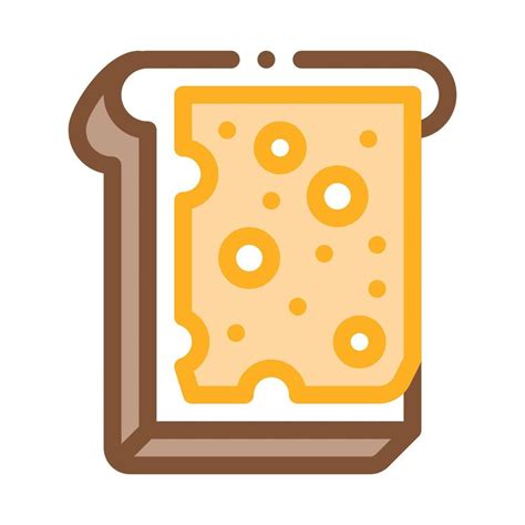 cheese sandwich icon vector outline illustration 17546899 Vector Art at ...