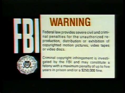 The FBI Warning Screens Wiki