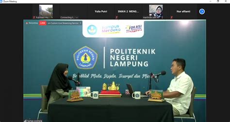 Talk Show Pengenalan Kampus Polinela - Politeknik Negeri Lampung