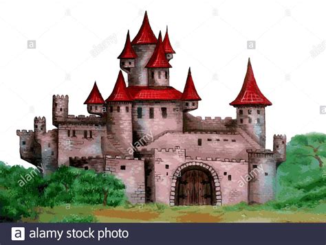 Medieval Castles In Europe Drawings