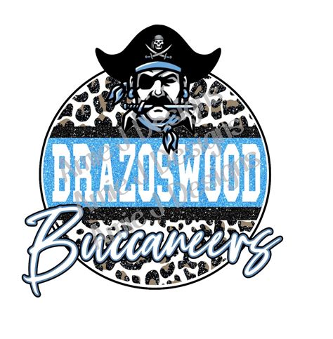 Brazoswood Buccaneers Mascot Version Glitter Texas PNG - Etsy