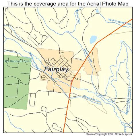 Aerial Photography Map of Fairplay, CO Colorado