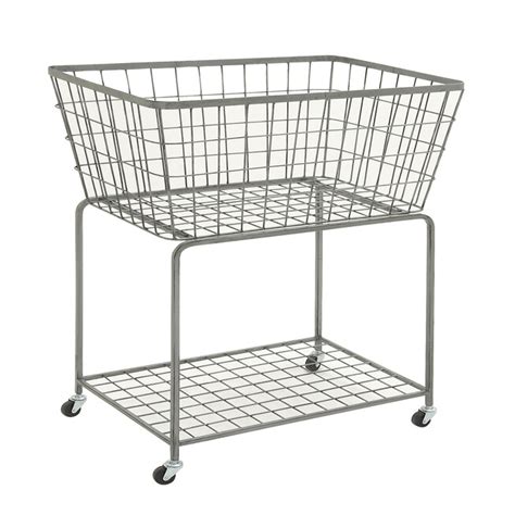 Grey Industrial Metal Storage Cart Storage Cart | Woman Within