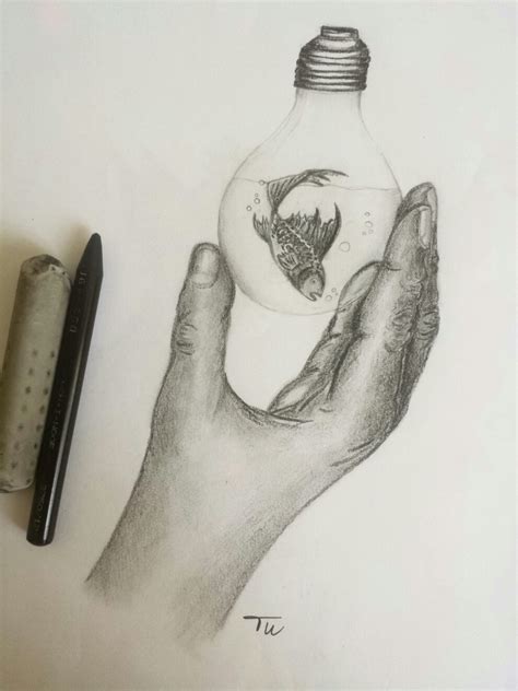 Light Bulb Pencil Drawing at GetDrawings | Free download