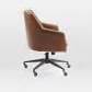 Helvetica Leather Office Chair | West Elm