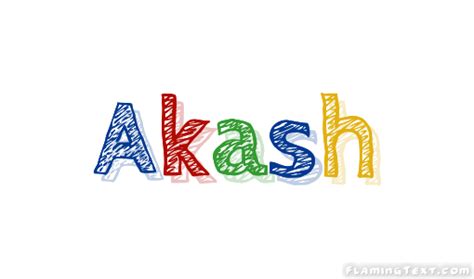 Akash Logo | Free Name Design Tool from Flaming Text