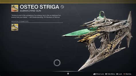 Destiny 2 Osteo Striga god roll and the best way to unlock defined - Gamerstail