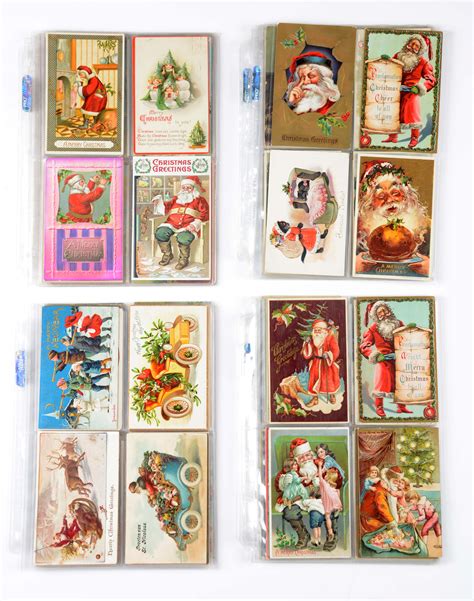 Lot Detail - LOT OF RARE VINTAGE SANTA POSTCARDS.