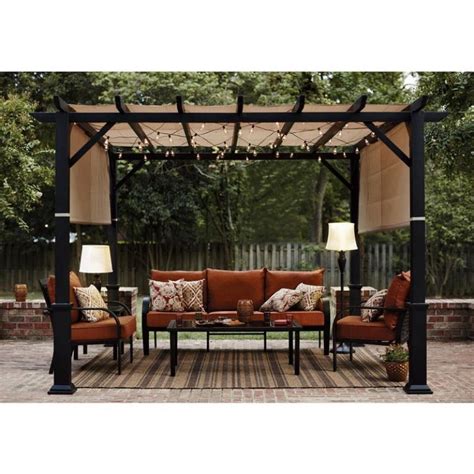 Exterior: Fantastic Pergola Metal En Kit And Pergola En Metal from ...