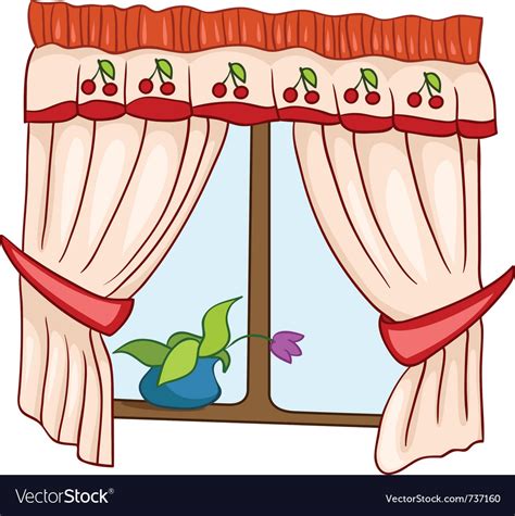 Cartoon home window Royalty Free Vector Image - VectorStock