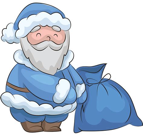 blue santa claus clipart - Clip Art Library