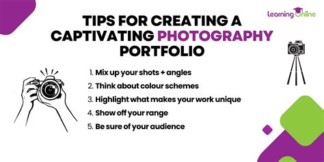 Creating a captivating photography portfolio: Tips and examples